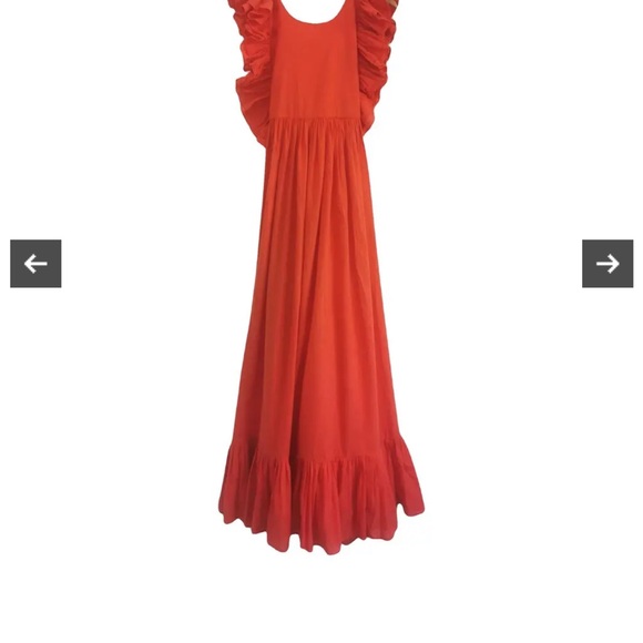 Laurence BRAS COTTON  Red Maxi Dress - Picture 13 of 16